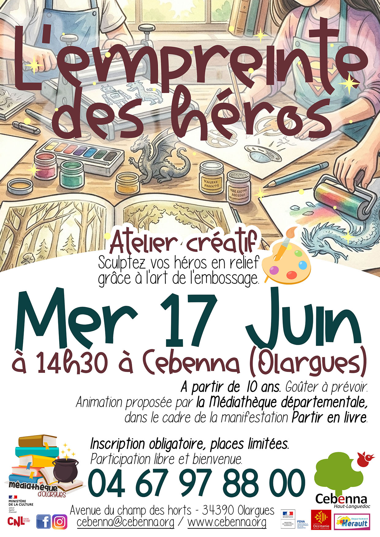 ATELIER CREATIF : L’EMPREINTE DE VOS HÉROS