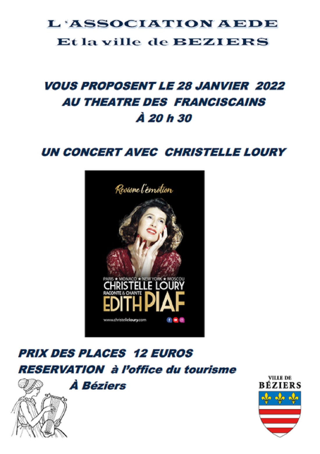 2022-01-28 Concert Piaf AEDE Franciscains Béziers