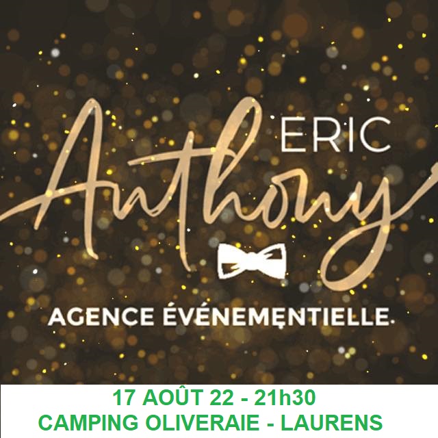 SOIRÉE DANSANTE AVEC DJ ERIC ANTHONY AU CAMPING L’OLIVERAIE