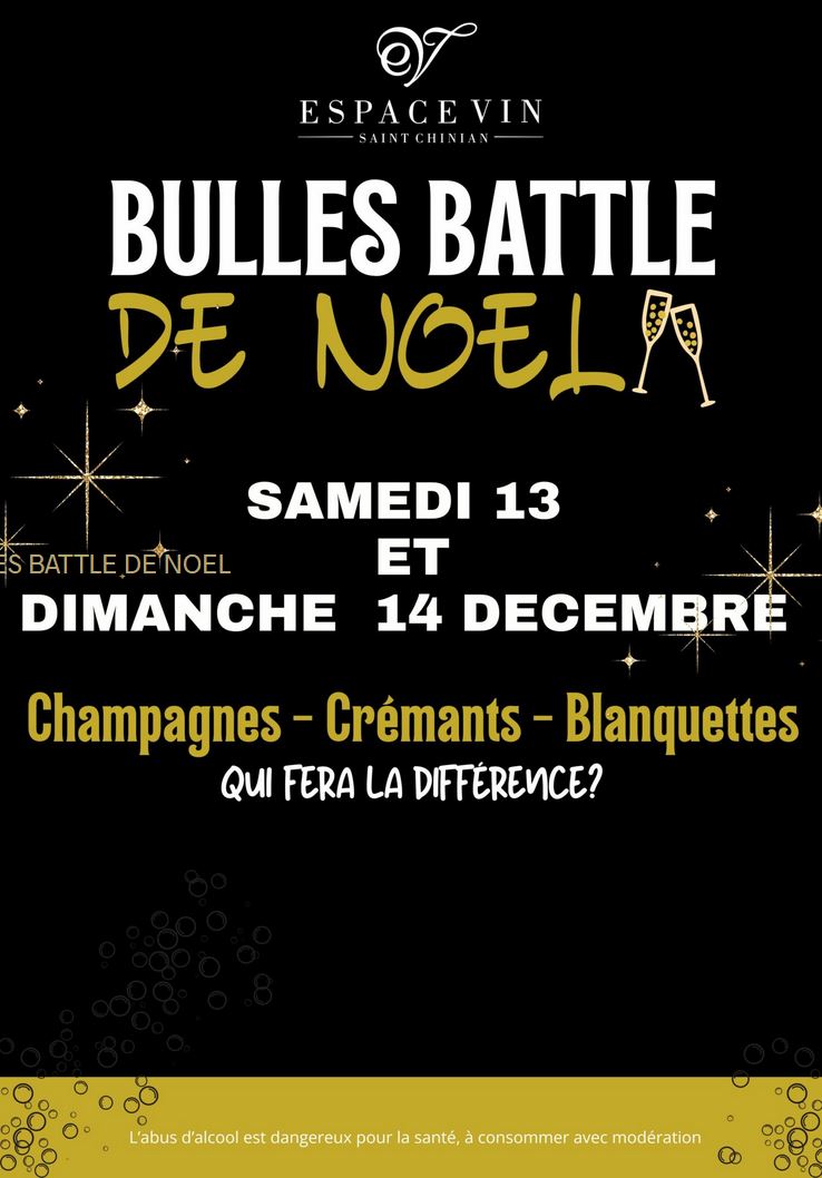 BULLES BATTLE DE NOEL À L'ESPACE VIN