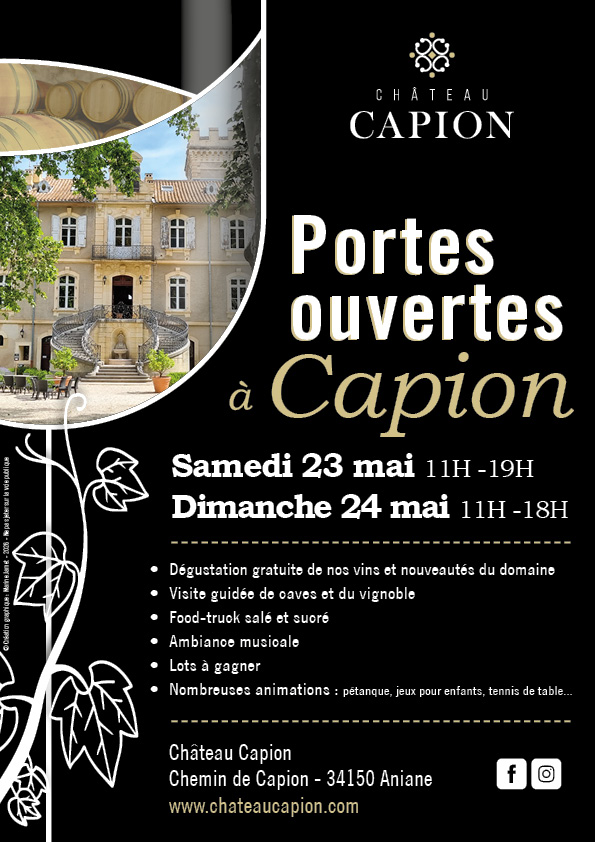 PORTES OUVERTES DU CHATEAU CAPION — visuel événement
