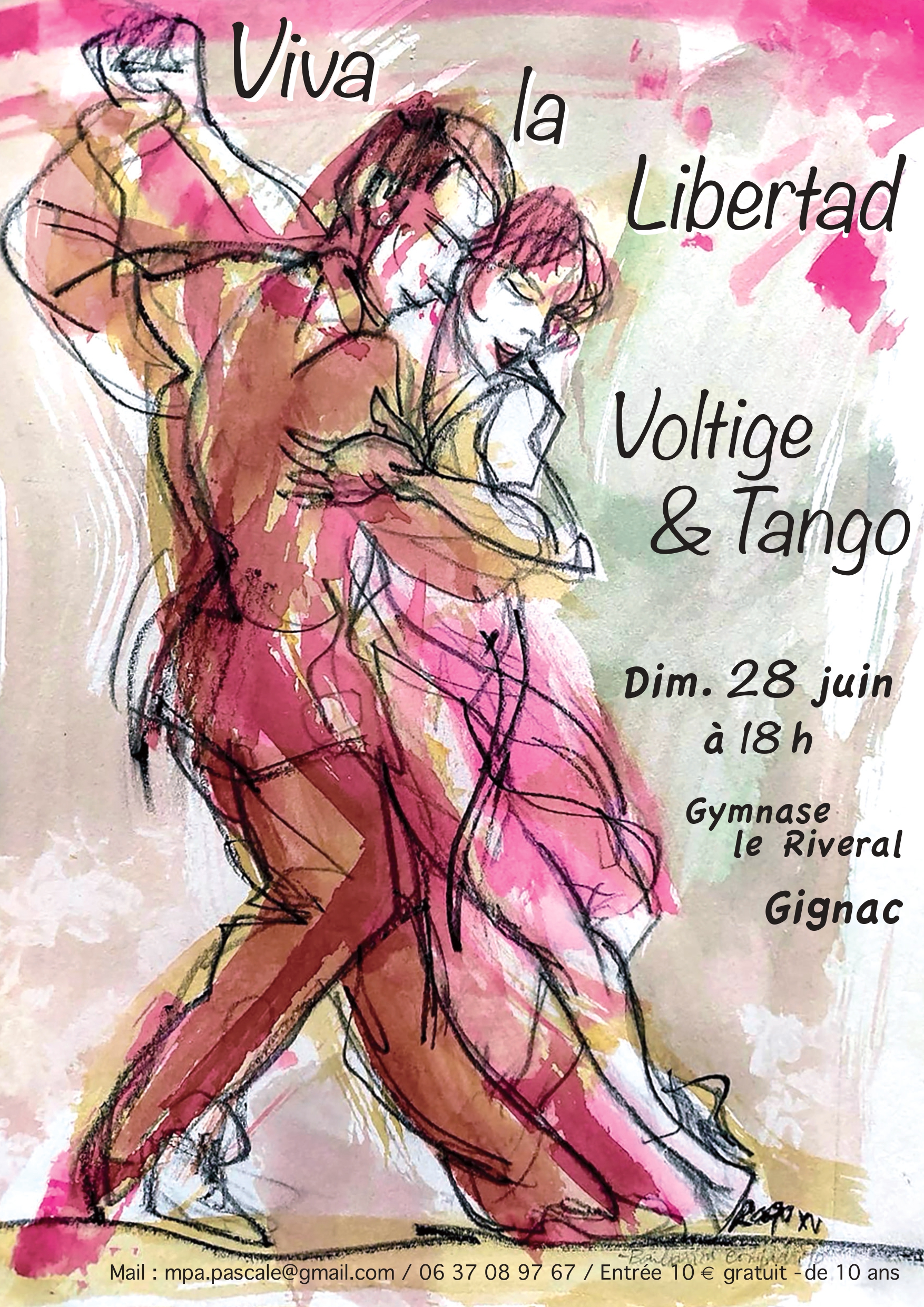 SPECTACLE DE VOLTIGE EN CORDE « VIVA LA LIBERTAD » — visuel événement