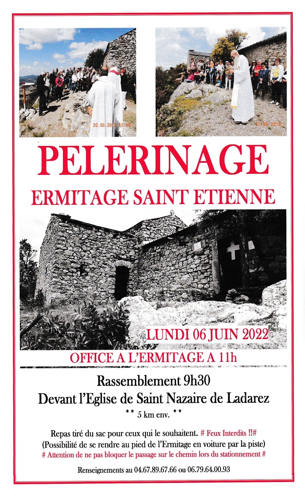 PÉLERINAGE ERMITAGE SAINT ÉTIENNE