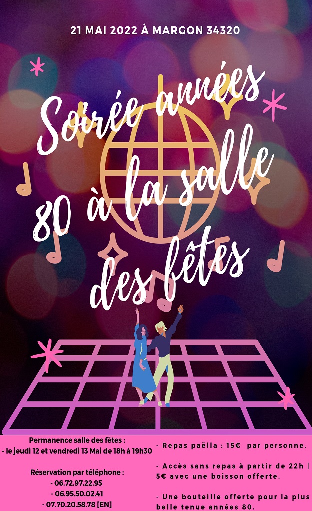 SOIRÉE ANNÉES 80