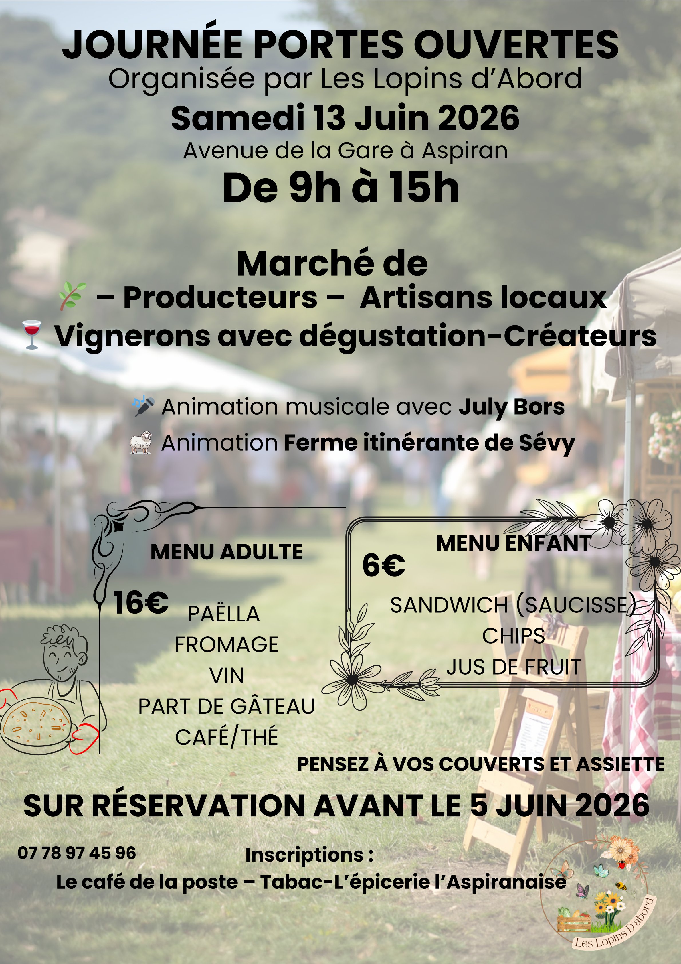 JOURNEE PORTES OUVERTES DES LOPINS D'ABORD