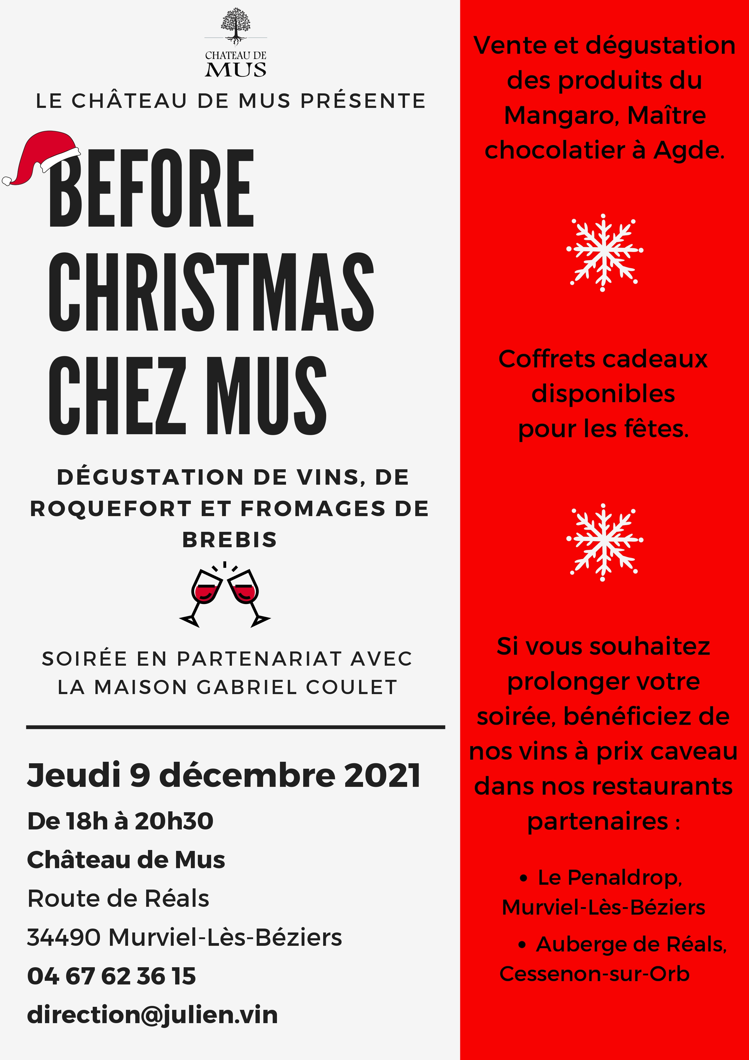 BEFORE CHRISTMAS CHEZ MUS