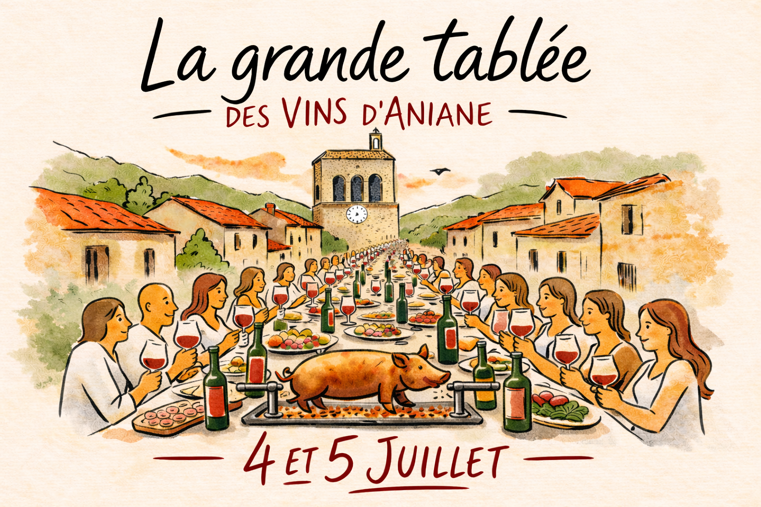 LA GRANDE TABLÉE D'ANIANE — visuel événement