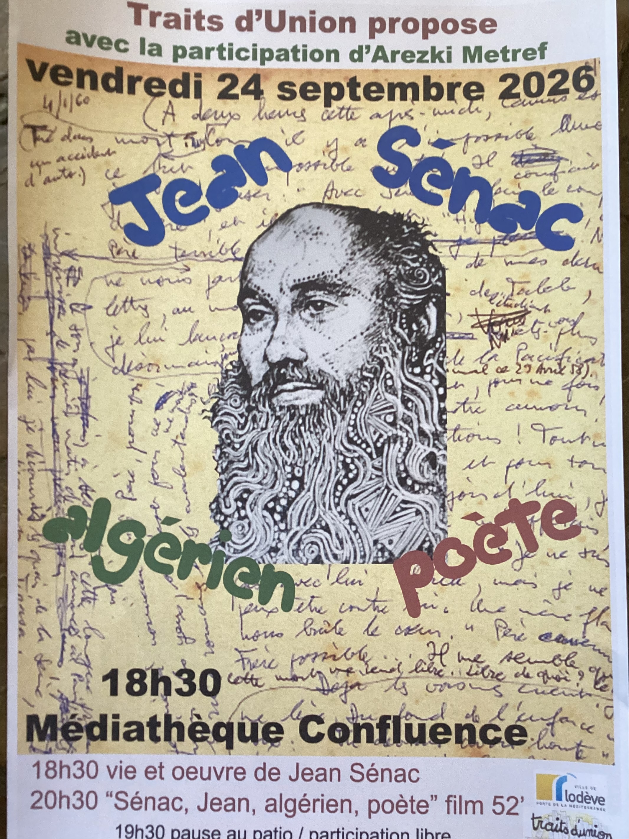 JEAN SÉNAC, ALGÉRIEN , POÈTE