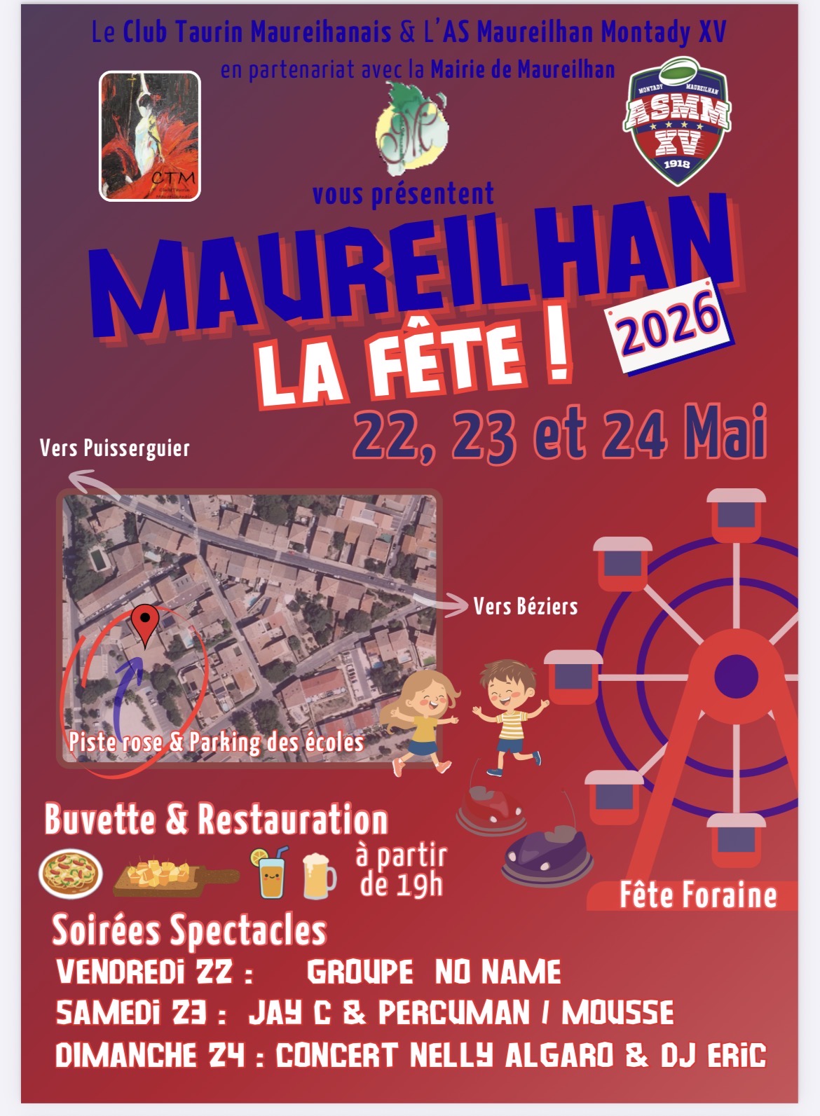 FETE LOCALE MAUREILHAN — visuel événement