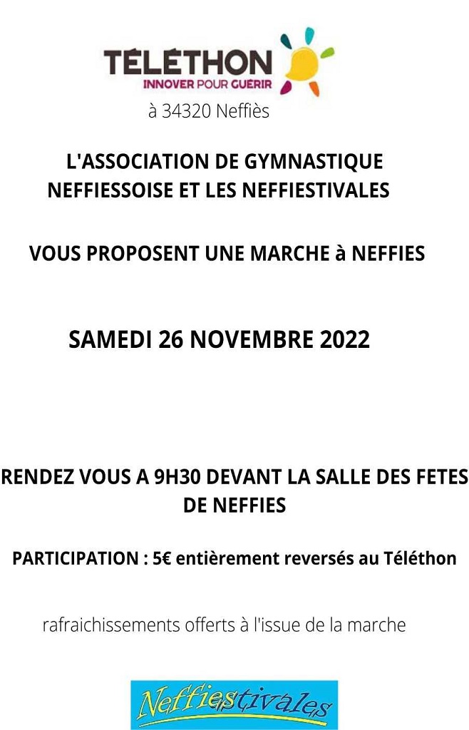 MARCHE POUR LE TÉLÉTHON