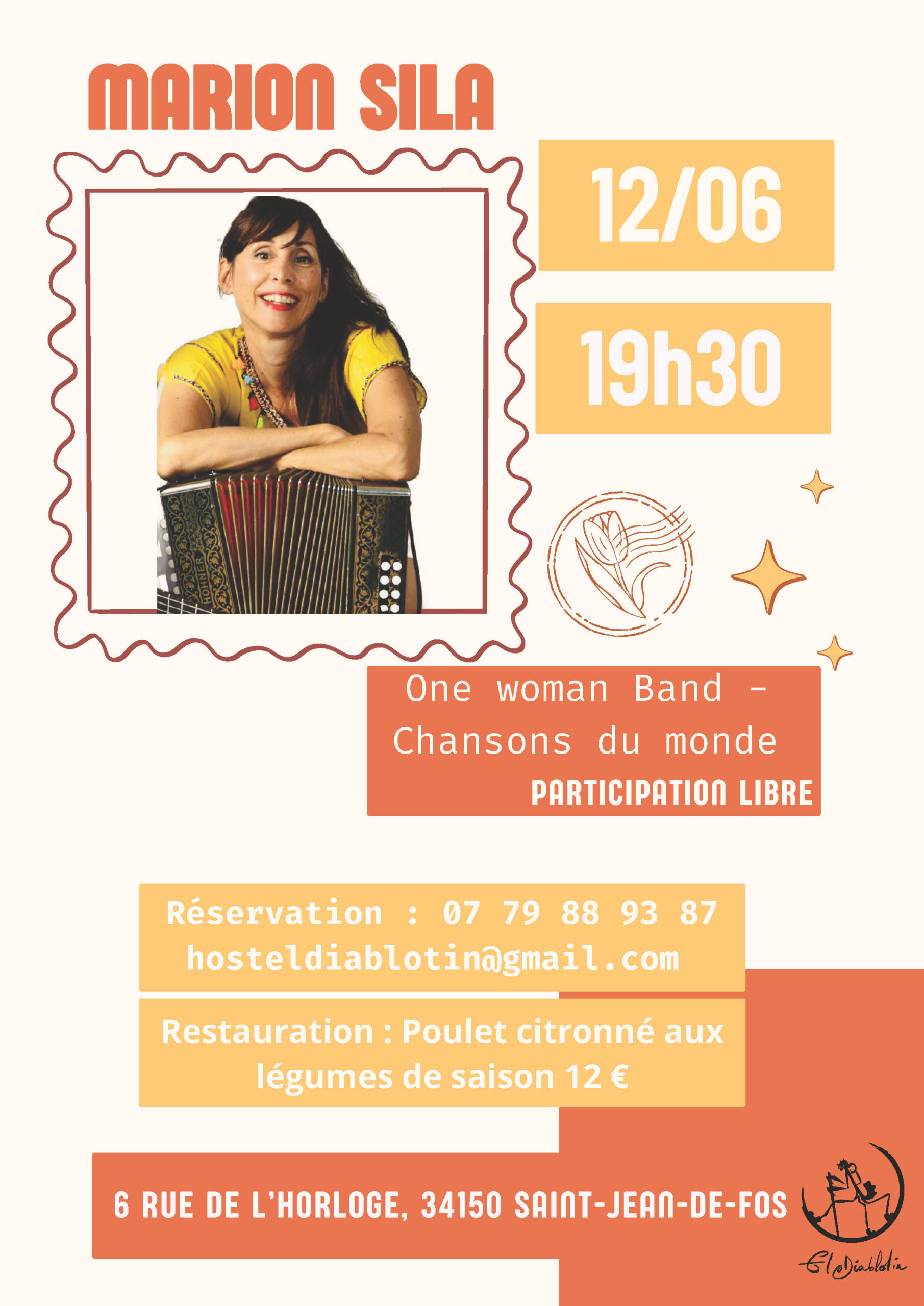 MARION SILA EN CONCERT — visuel événement