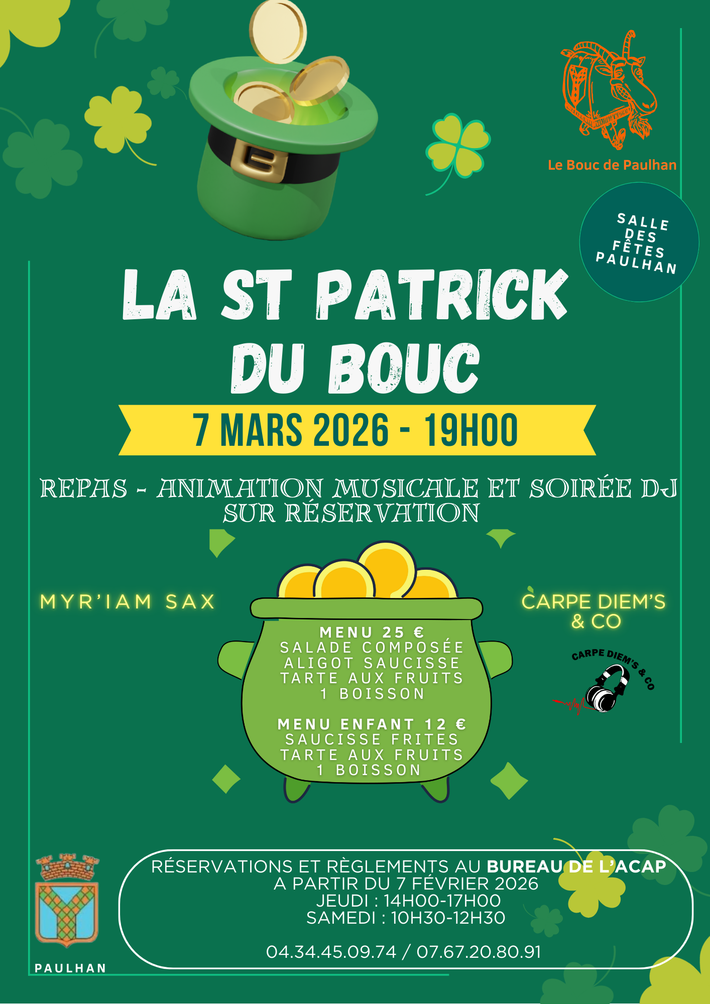 LA SAINT PATRICK DU BOUC