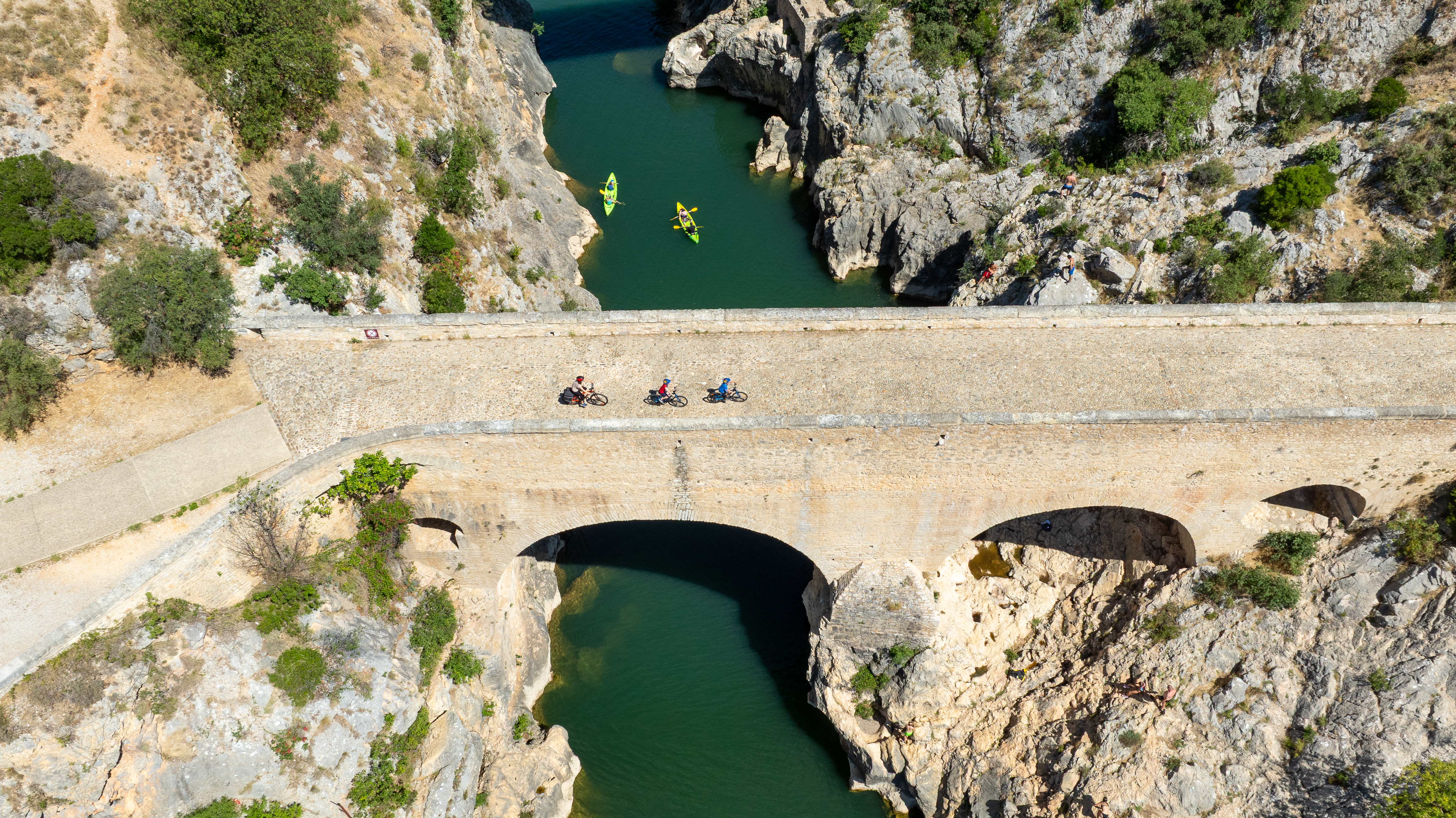 Pont du diable Gorges de Herault vélo