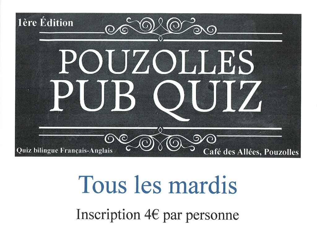 POUZOLLES PUB QUIZ
