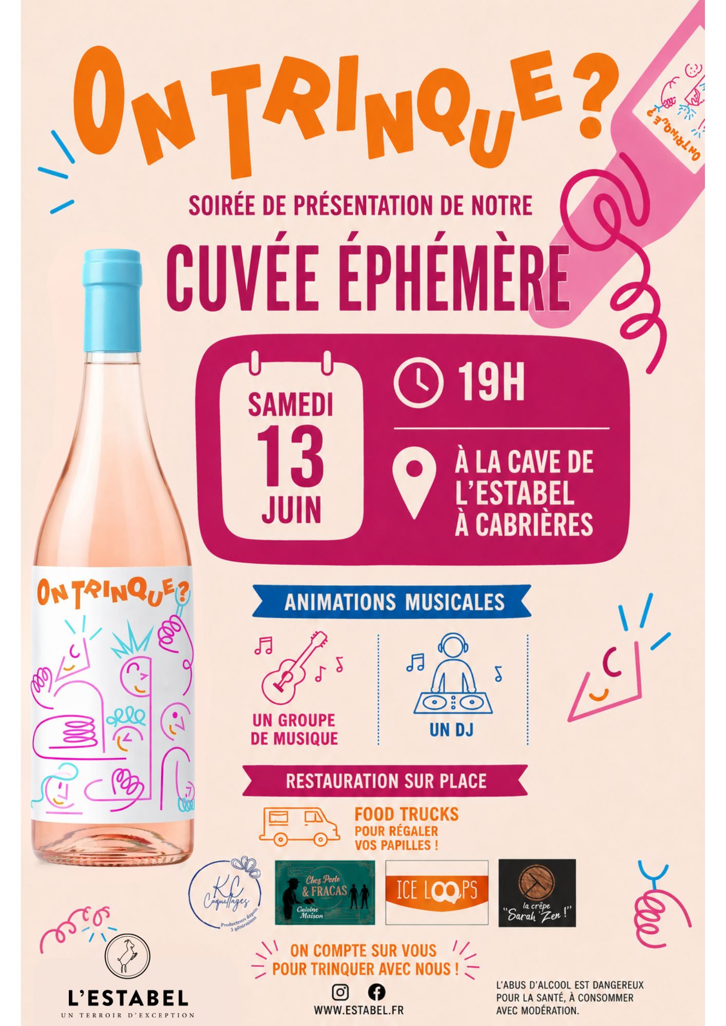 ON TRINQUE? — visuel événement