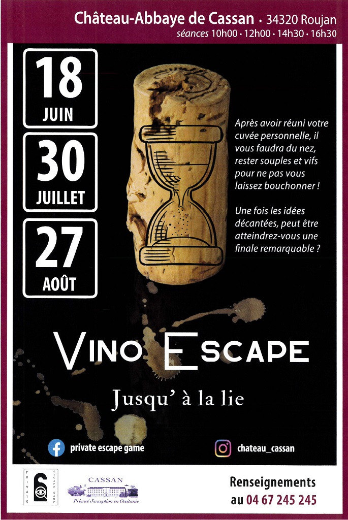 VINO ESCAPE JUSQU’À LA LIE