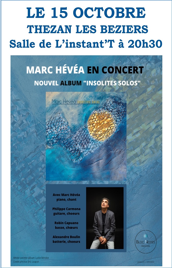 MARC HÉVÉA EN CONCERT « INSOLITES SOLOS »