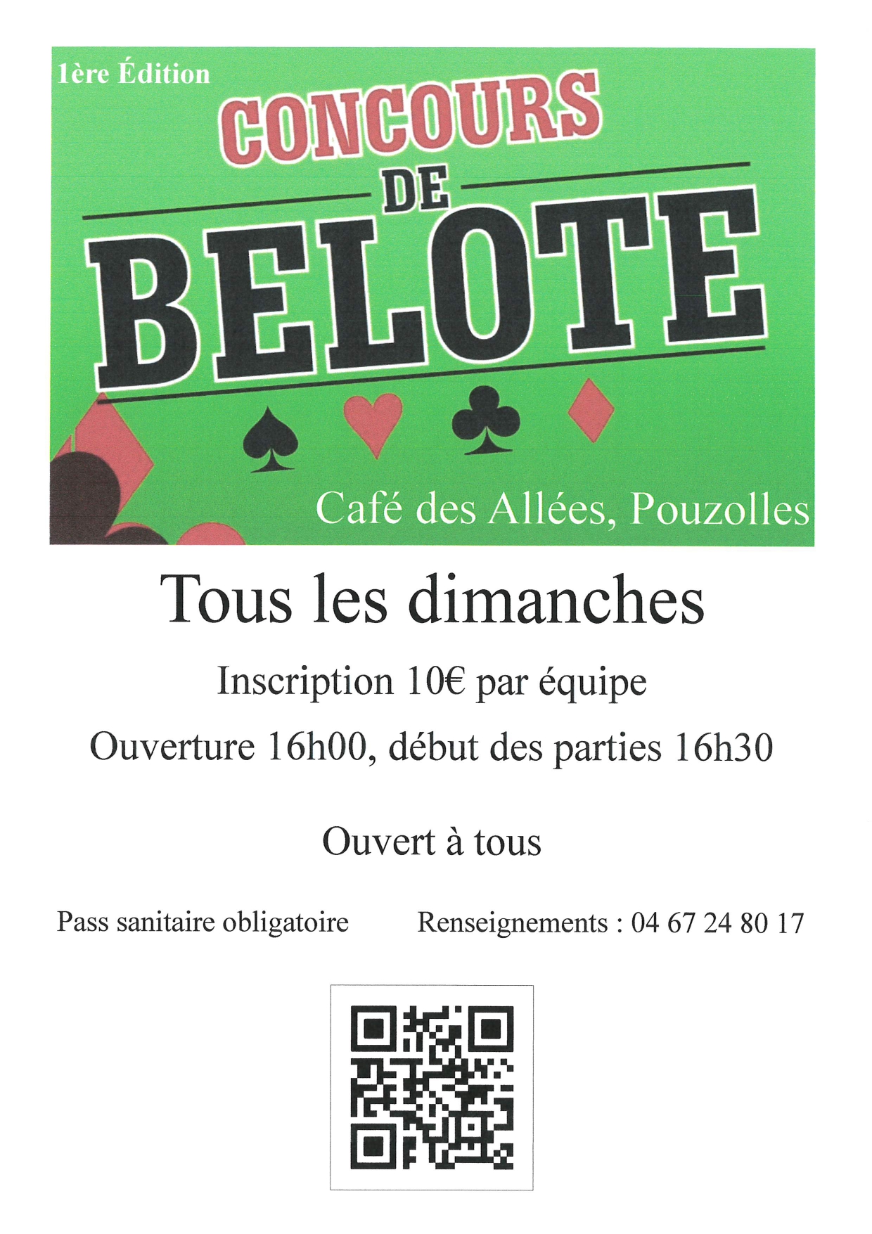 CONCOURS DE BELOTE
