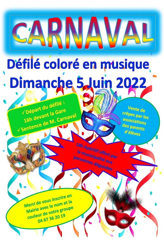CARNAVAL DÉFILÉ COLORÉ EN MUSIQUE