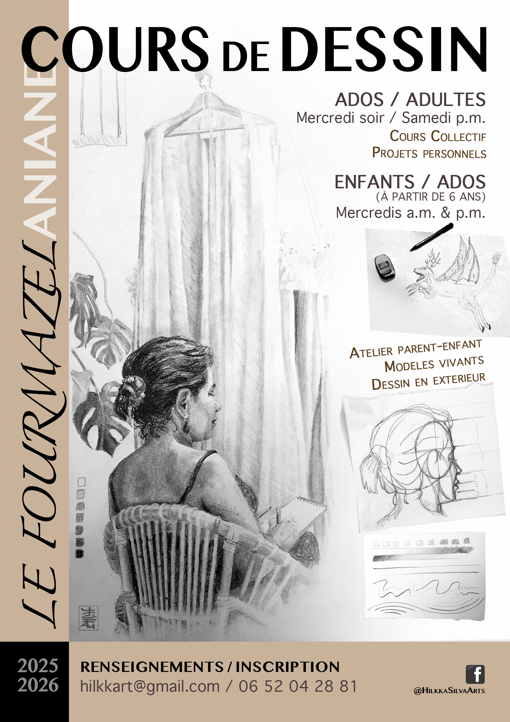 ATELIER DE DESSIN TOUTE L'ANNEE