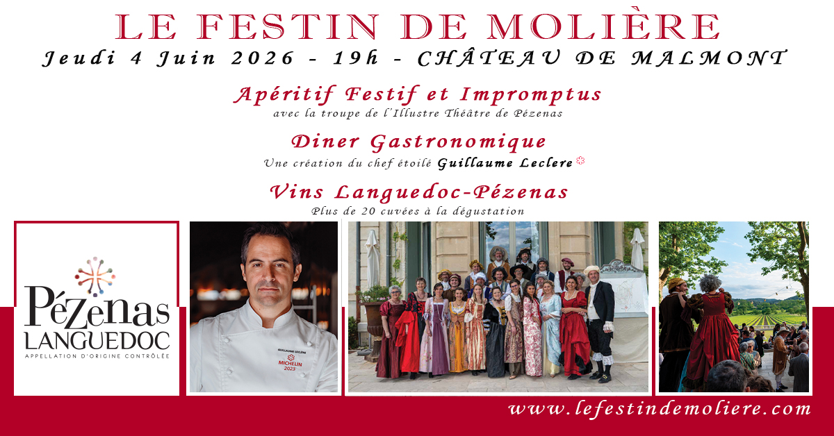 SIXIÈME ÉDITION DU FESTIN DE MOLIÈRE — visuel événement