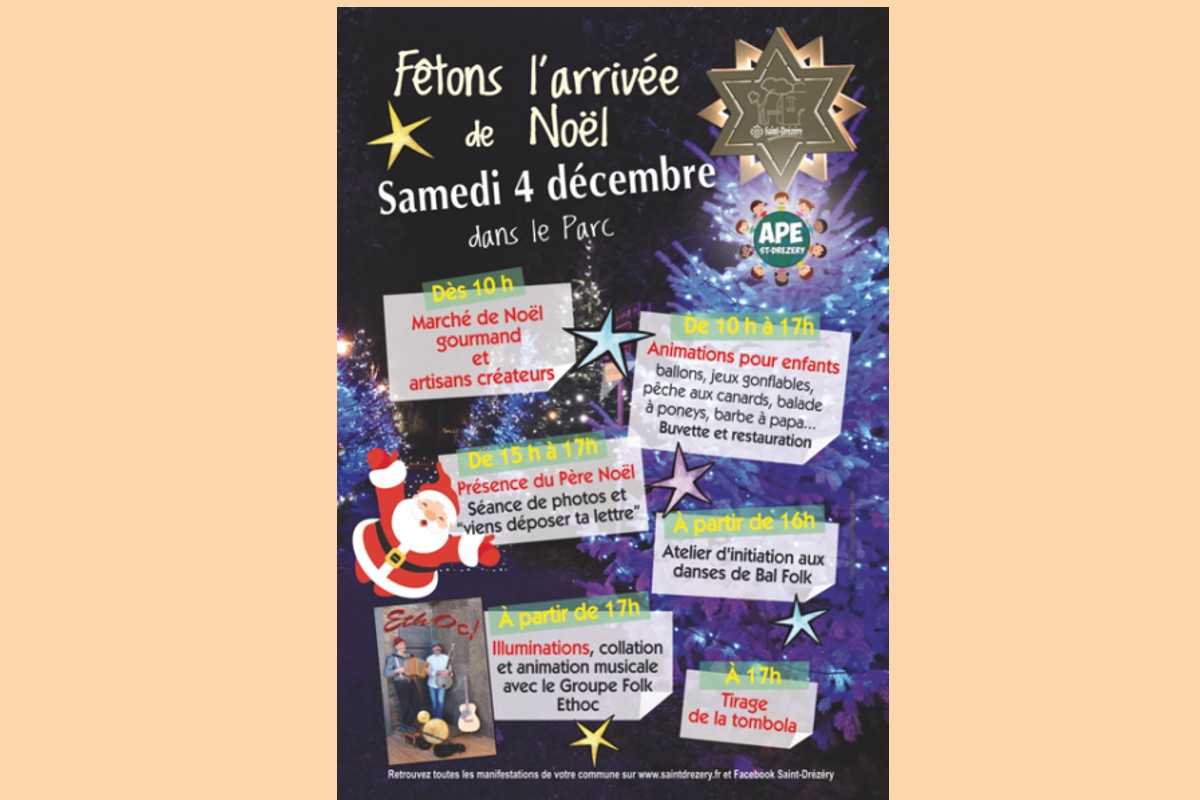 FÊTONS L'ARRIVÉE DE NOËL - ST DRÉZÉRY